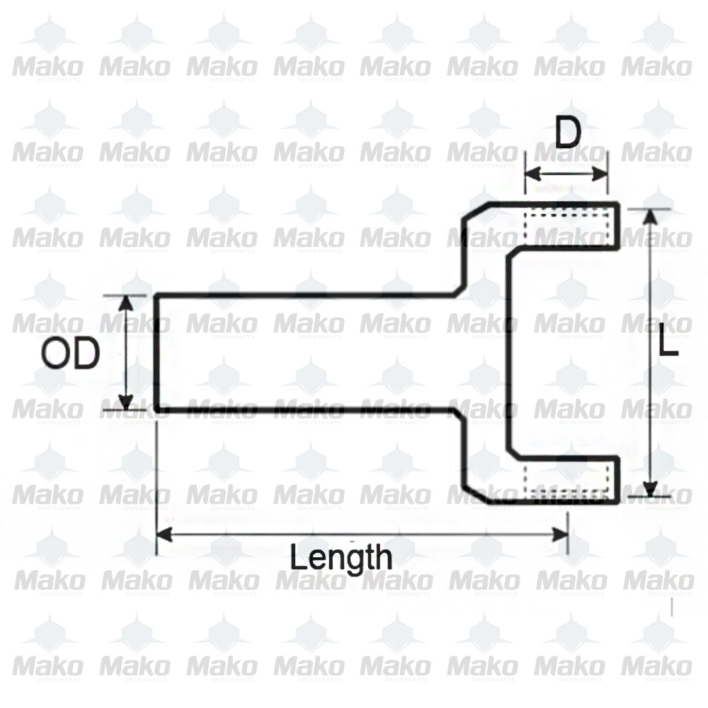 3R-3-6081X 3R Series Trans Slip Yoke 26/27 spline Powerglide Turbo 350 700R 200R