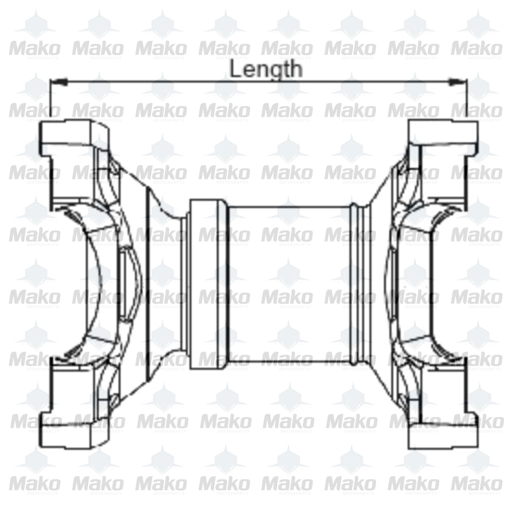 Mechanical Yoke Shaft Assembly 8.5C Series 8.188" / 208mm Length